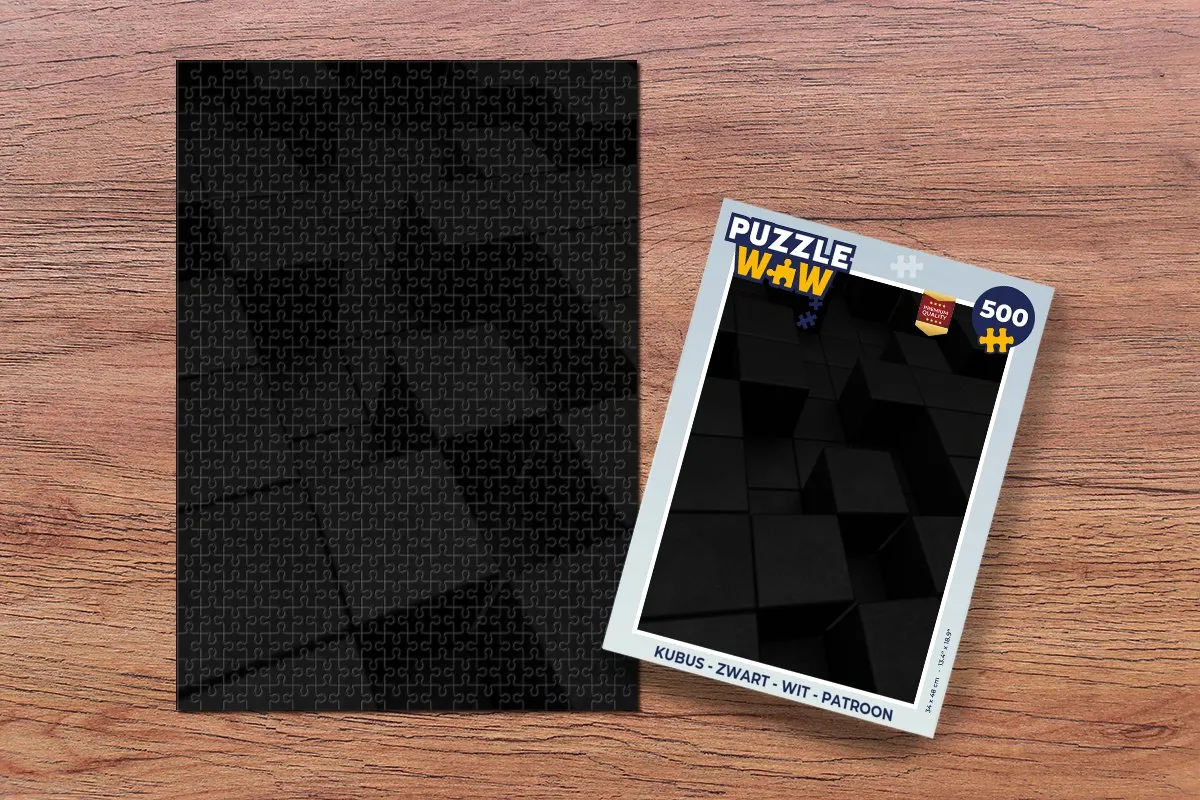 PuzzleWow Kubus Legpuzzel 500 Stuks - Multicolor