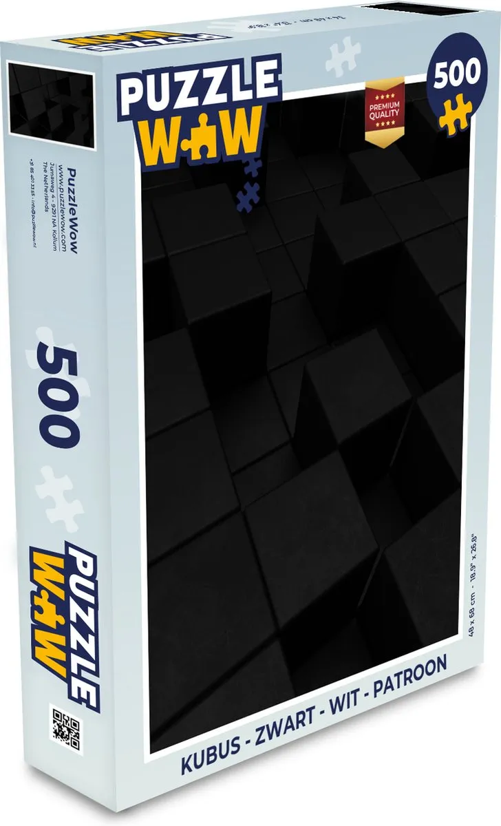 PuzzleWow Kubus Legpuzzel 500 Stuks - Multicolor