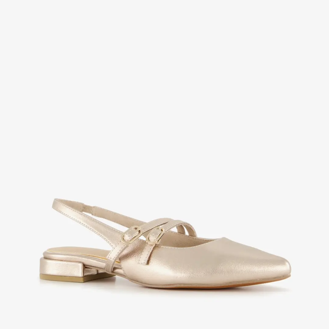 Marco Tozzi slingbacks champagne goud