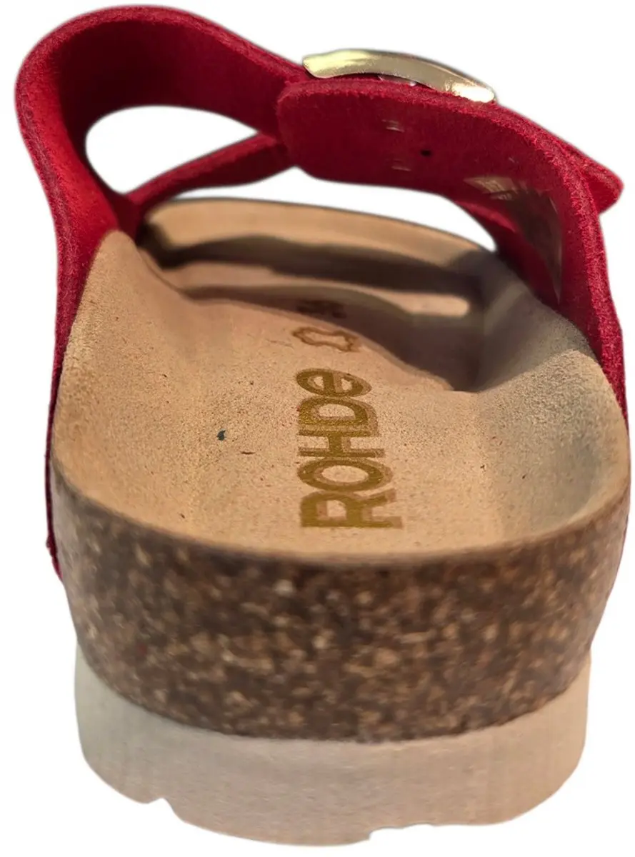 Rohde 5590 43 Slippers - Rood Suede - Dames 36