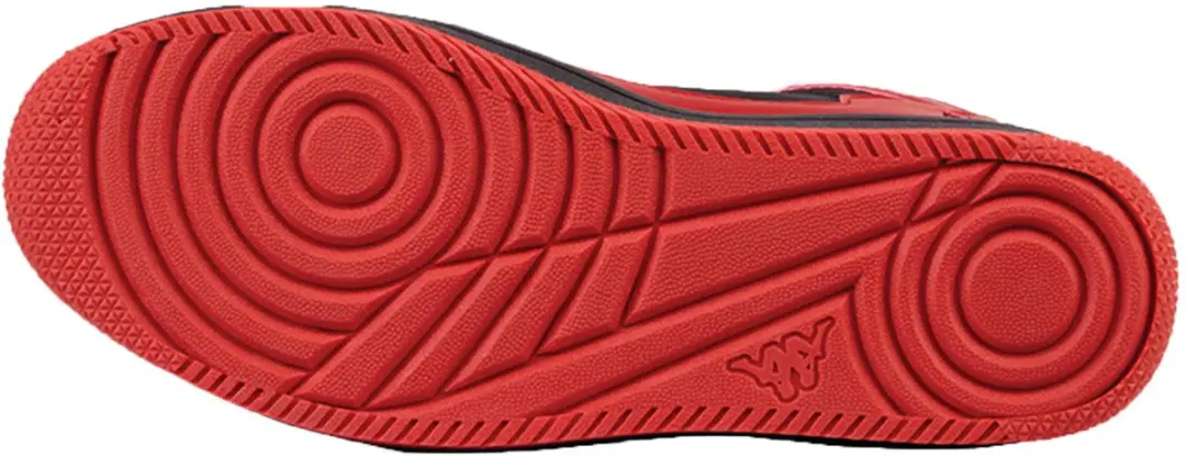 Kappa Lineup Fur Unisex Sneakers - Zwart/Rood - afbeelding 3 van 6