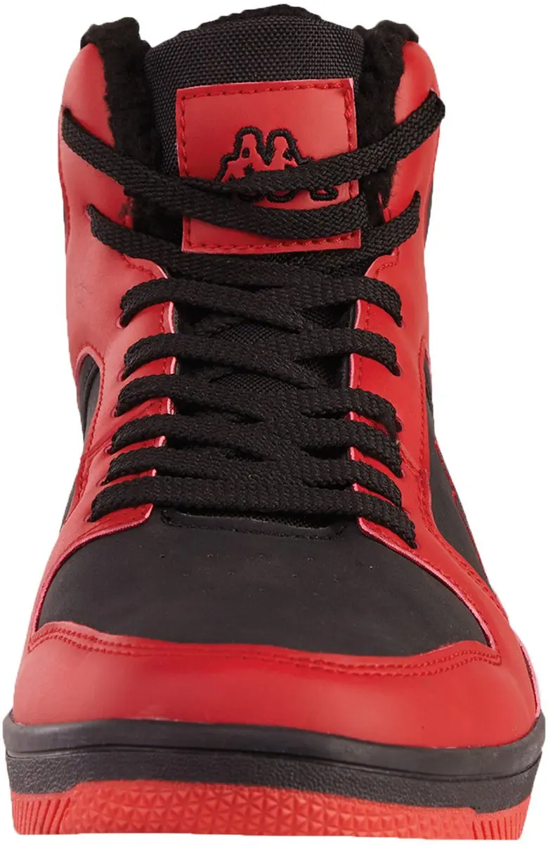 Kappa Lineup Fur Unisex Sneakers - Zwart/Rood - afbeelding 2 van 6