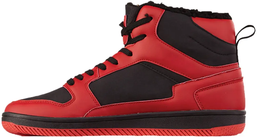 Kappa Lineup Fur Unisex Sneakers - Zwart/Rood - afbeelding 4 van 6