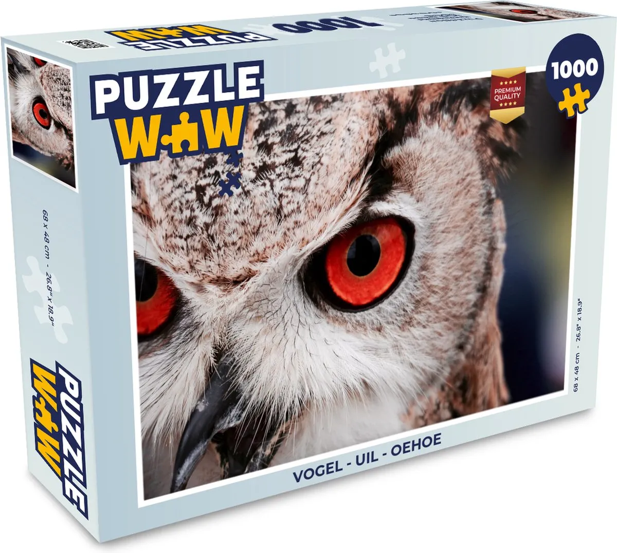 PuzzleWow Uil Oehoe Legpuzzel 1000 Stuks