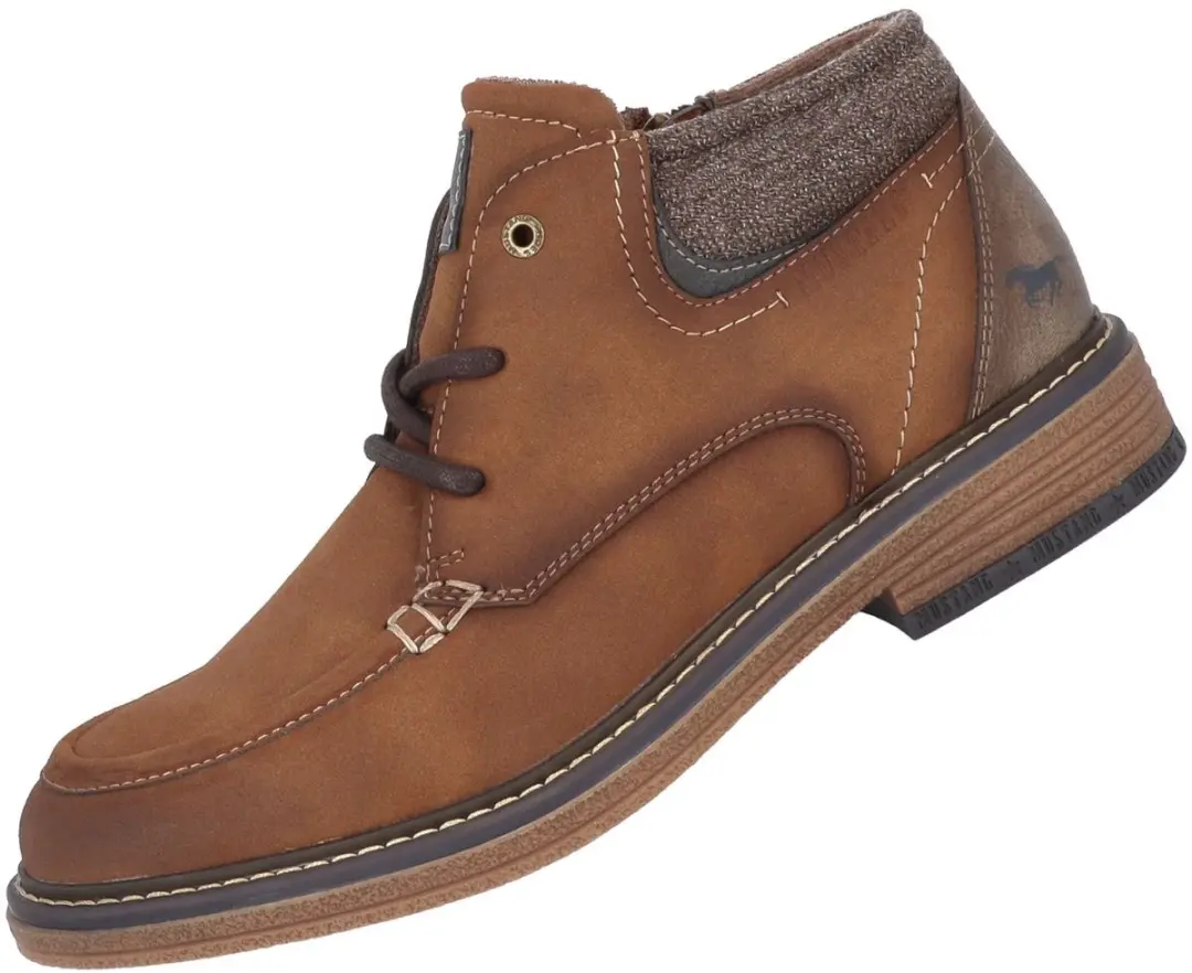 Mustang heren enkellaarsjes bruin 36M0071002-rust