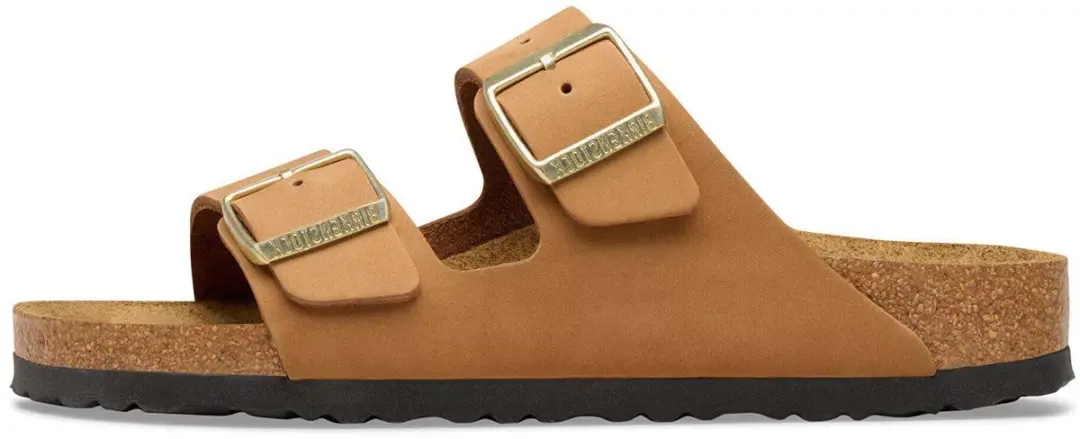 Birkenstock Arizona Sfb Nubuck Pantoffels 38 - Beige