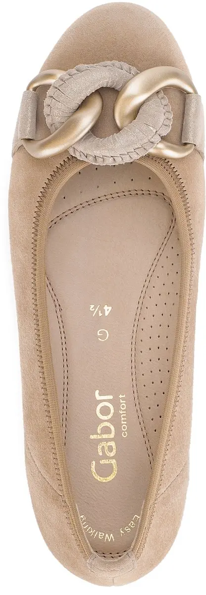 Gabor Dames Instappers 82.625 Beige - 40.5 - afbeelding 3 van 6