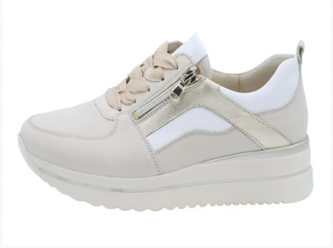 Wäldlaufer Dames Sneakers 669001-304-759 - 40.5 - Off-white/Ecru