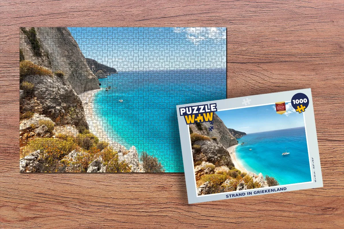 PuzzleWow Griekenland Legpuzzel 1000 Stuks - Multicolor