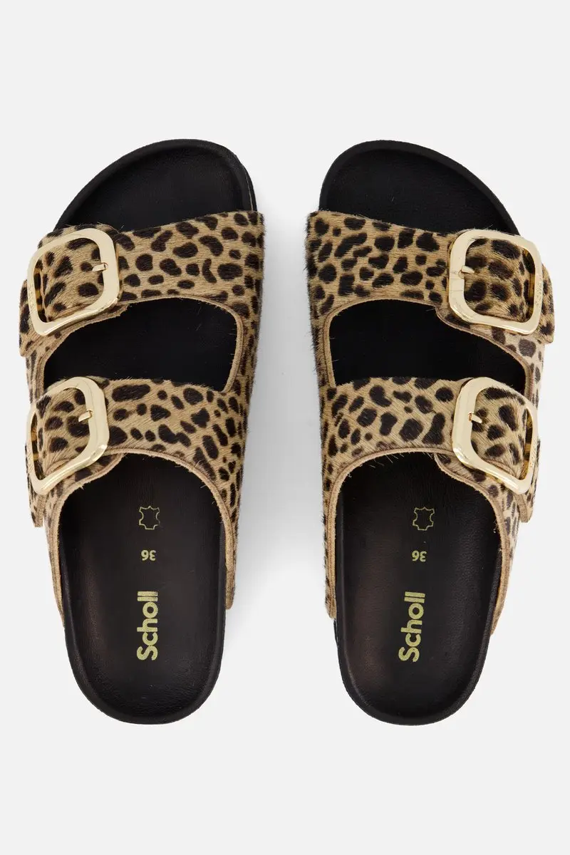 Scholl Noelle Printed Leer Sandalen - Slides - 37 - afbeelding 4 van 6