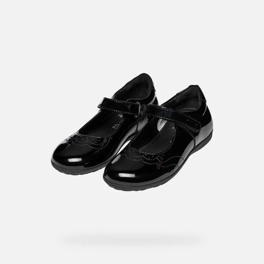 Geox Iberide Meisjes Veterschoenen - Zwart - Maat 40