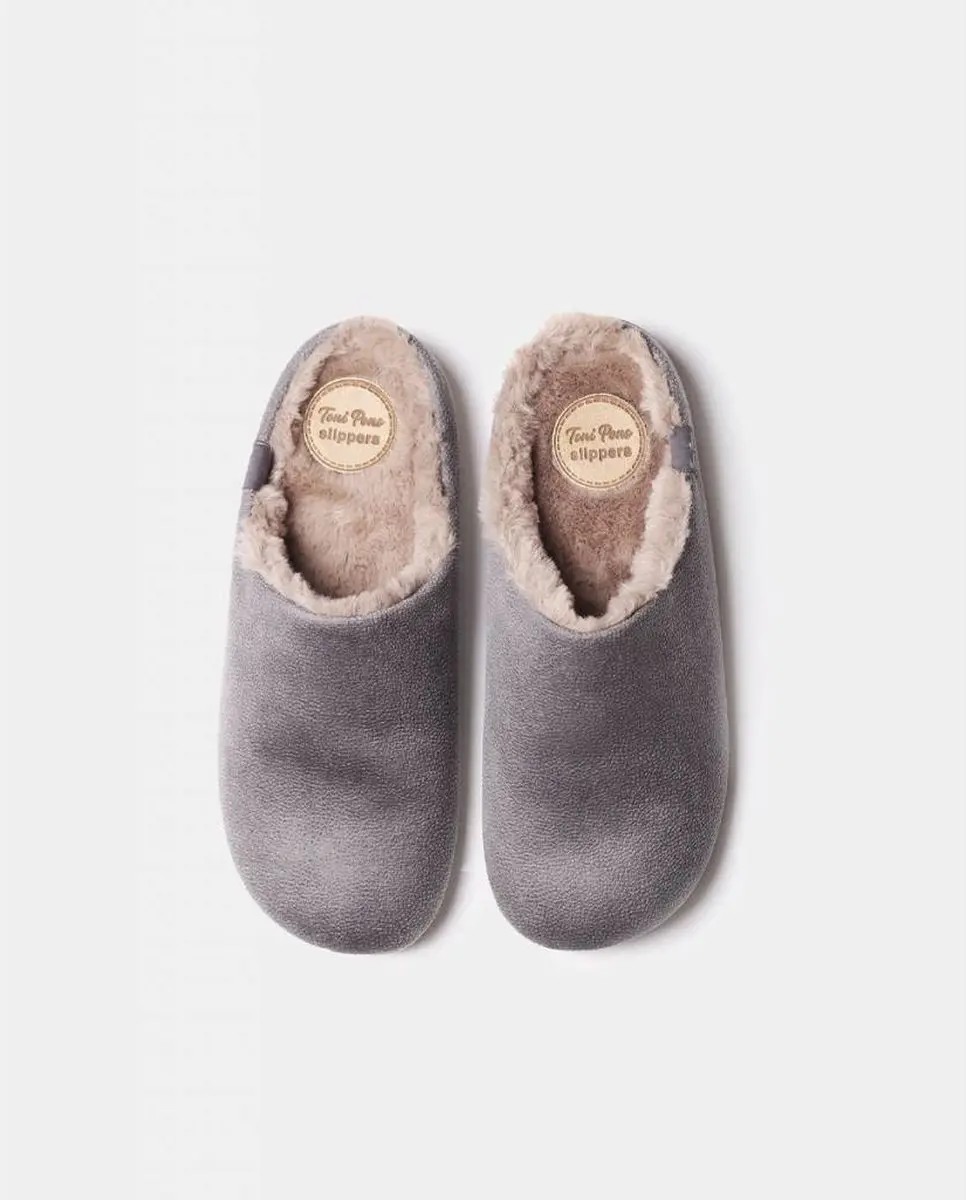 Herenslippers van stof