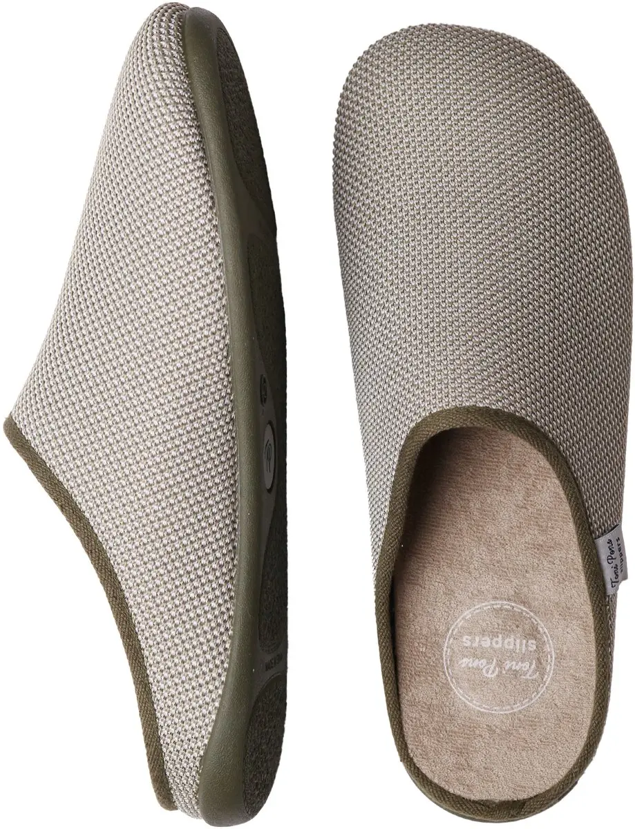 Herenpantoffel in klompstijl met mesh