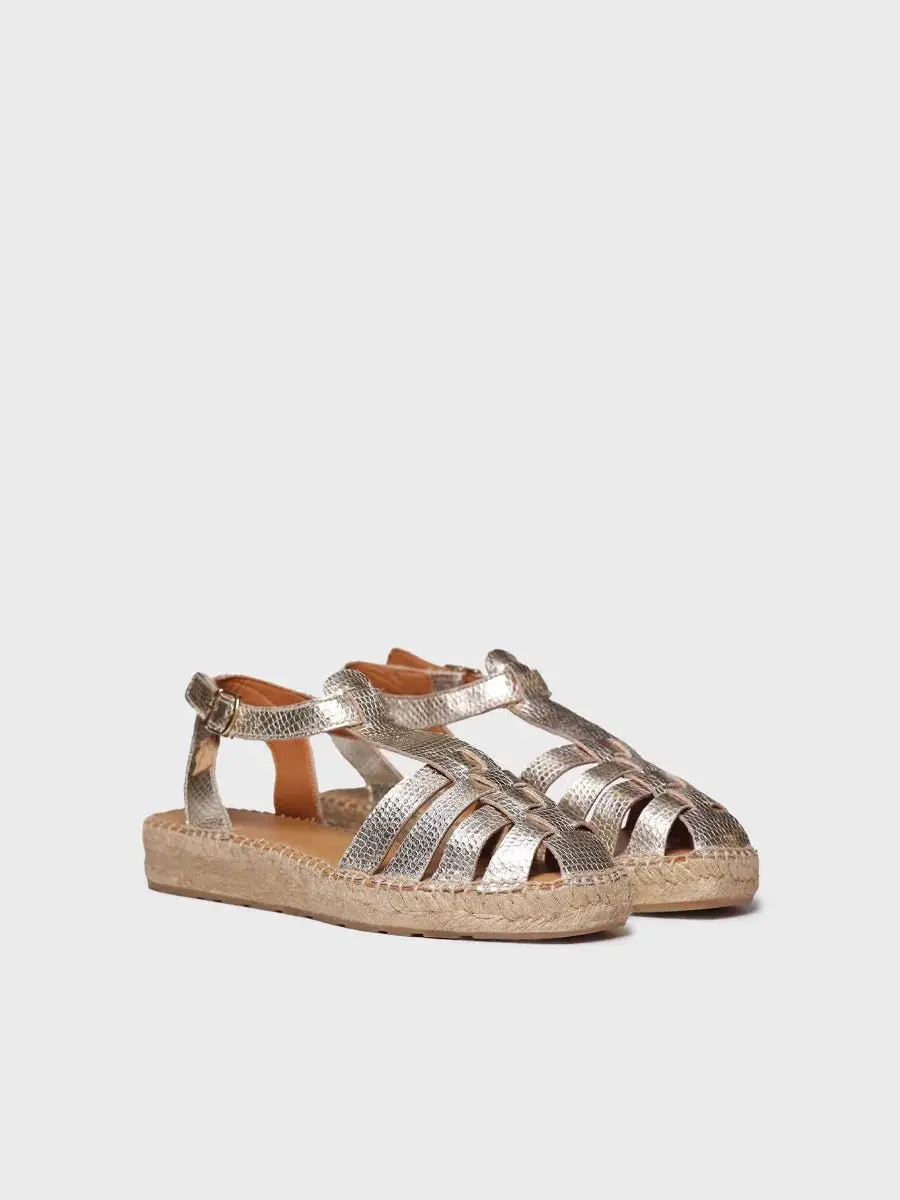 Dames espadrilles met slangenprint