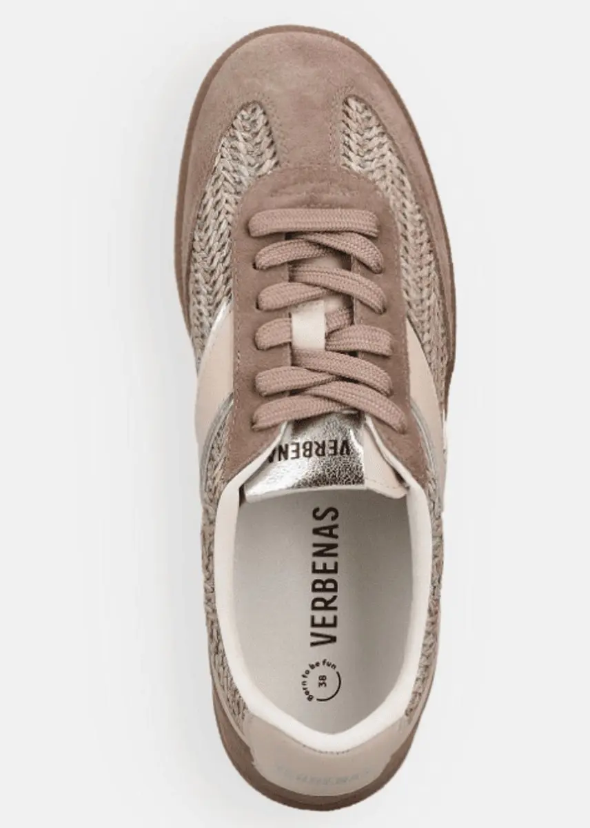 Verbenas Sound Tropic Piedra Cuero Sneakers - Beige Suede 40 - afbeelding 6 van 6