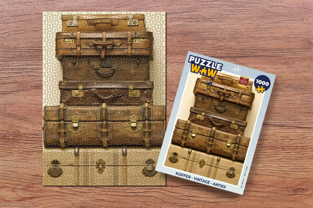 PuzzleWow Vintage Legpuzzel 1000 Stuks - Multicolor