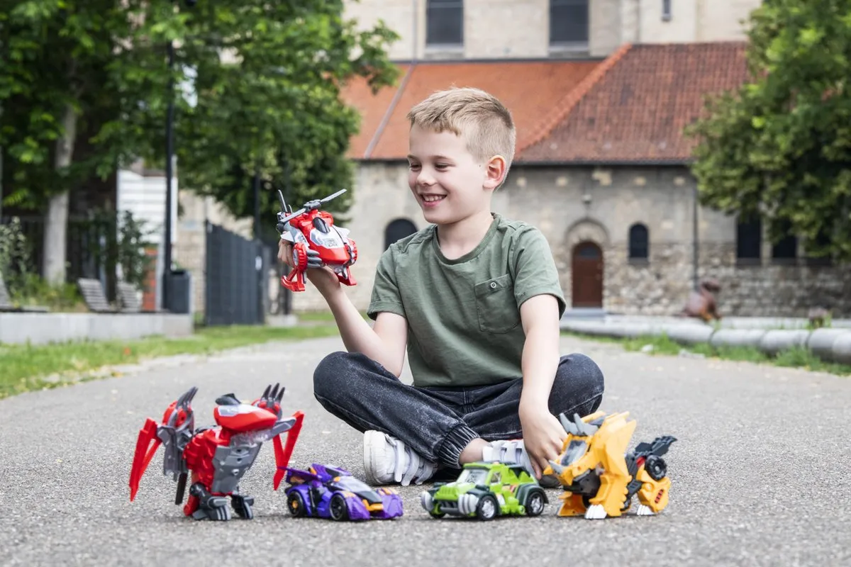 VTech Switch & Go Dino's Scott Spinosaurus - Interactief Robot Speelfiguur - Paars