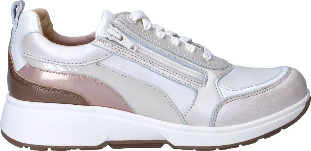 Dames Veterschoenen Xsensible Valletta Soft Pearl Combi Platina
