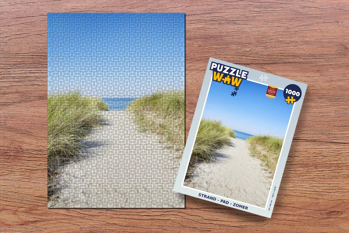PuzzleWow Legpuzzel 1000 Stuks - Strand & Zomer Multicolor