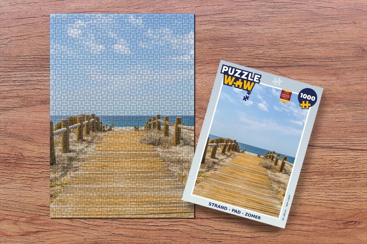 PuzzleWow Legpuzzel 1000 Stuks - Strand & Zomer Multicolor