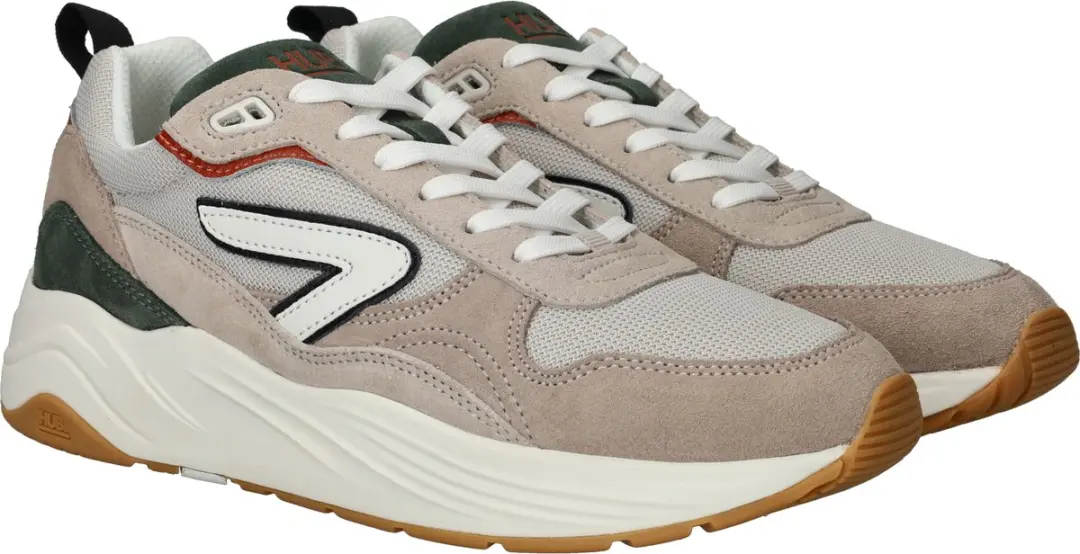 Hub Glide Lage Sneakers - Light Bone/Off White/Dark Rust - afbeelding 4 van 6