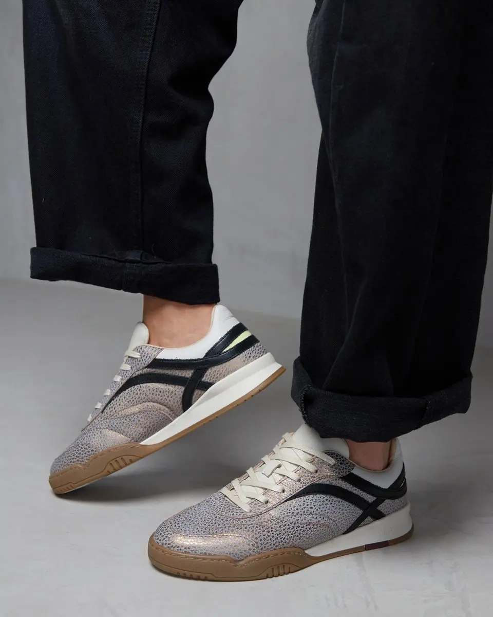 VIA VAI Kris Sky Sneakers Dames - Leer Metallic 39