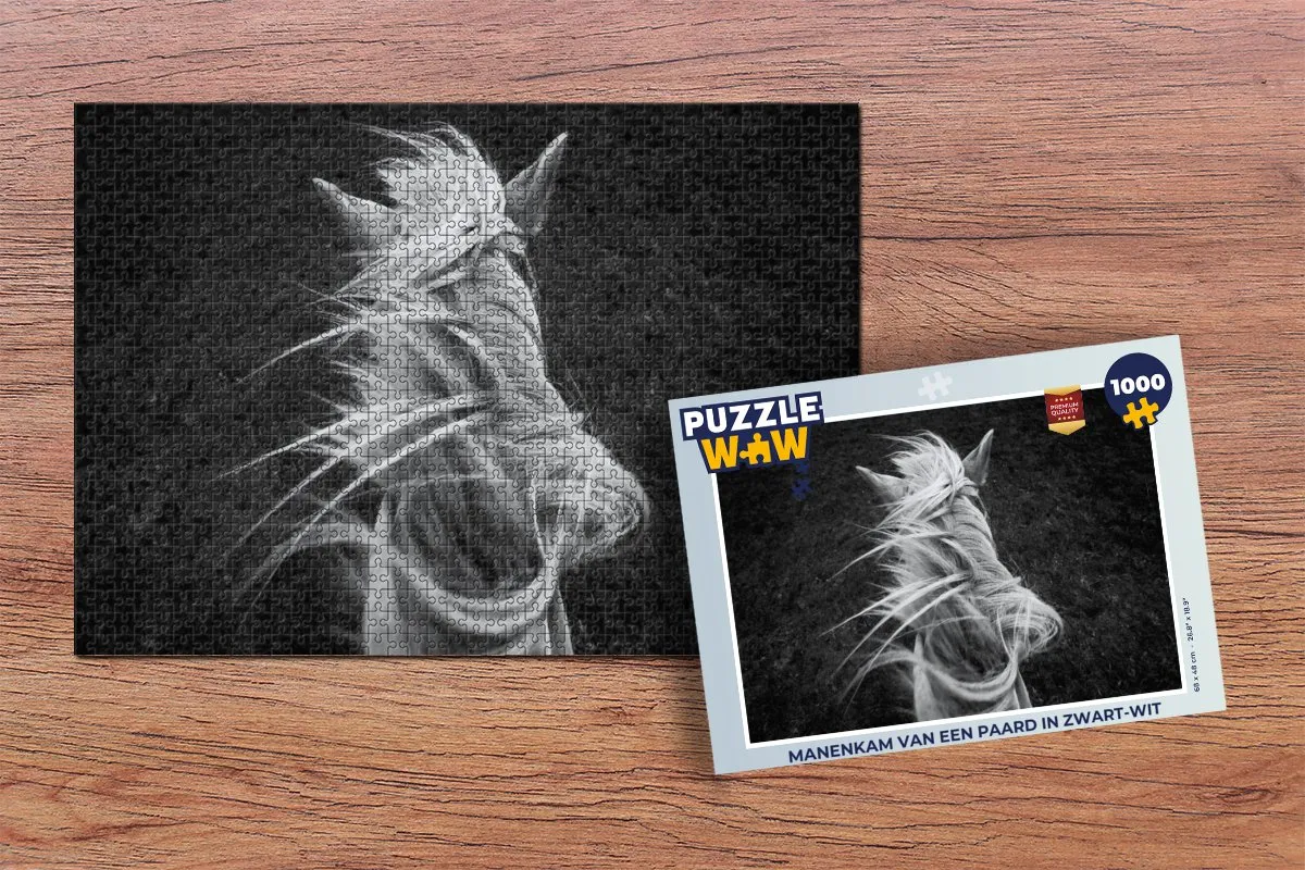PuzzleWow Paard Legpuzzel 1000 Stuks - Multicolor