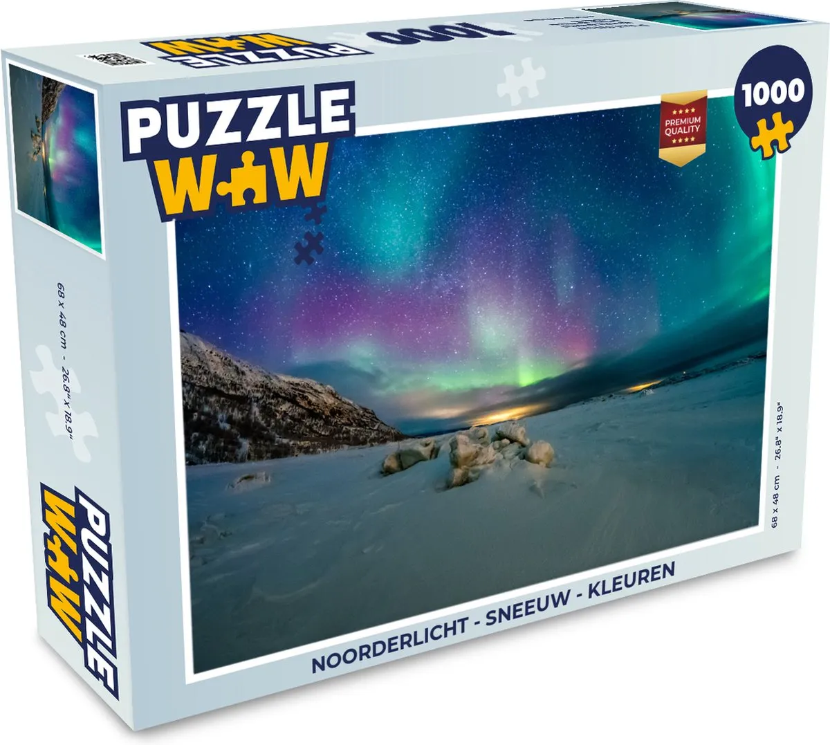 PuzzleWow Noorderlicht Legpuzzel 1000 Stuks