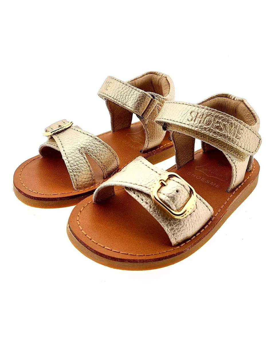 Shoesme Gouden Sandaal - Meisjes - Microfiber Leer - Maat 25