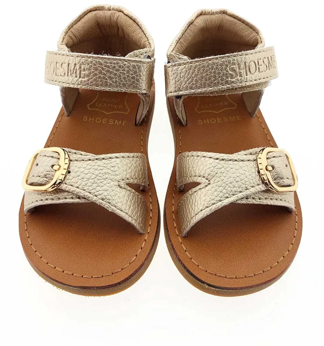 Shoesme Gouden Sandaal - Meisjes - Microfiber Leer - Maat 25