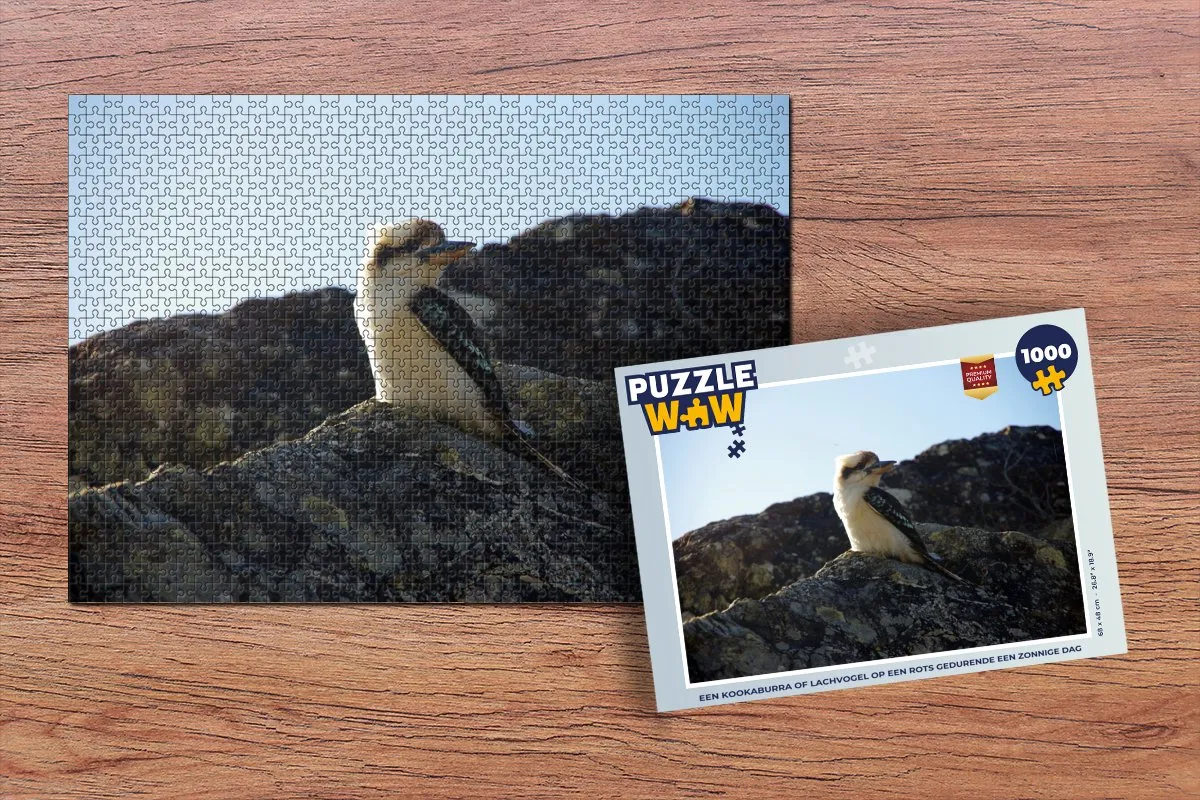 PuzzleWow Legpuzzel Kookaburra 1000 Stuks - Multicolor