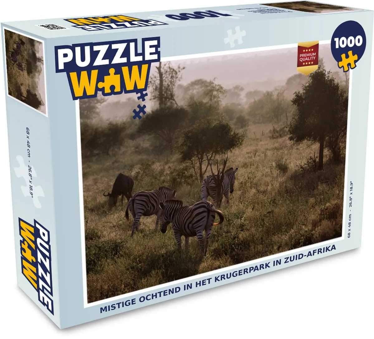 PuzzleWow Krugerpark Legpuzzel 1000 Stuks