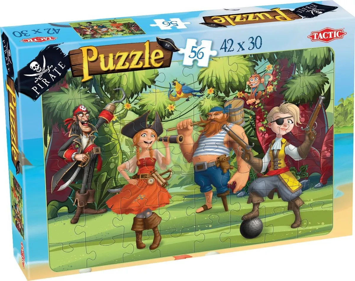 Tactic Piraten Puzzel Jungle Jam 56 Stuks