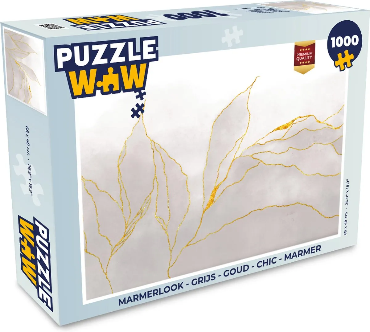 PuzzleWow Marmerlook Legpuzzel 1000 Stuks