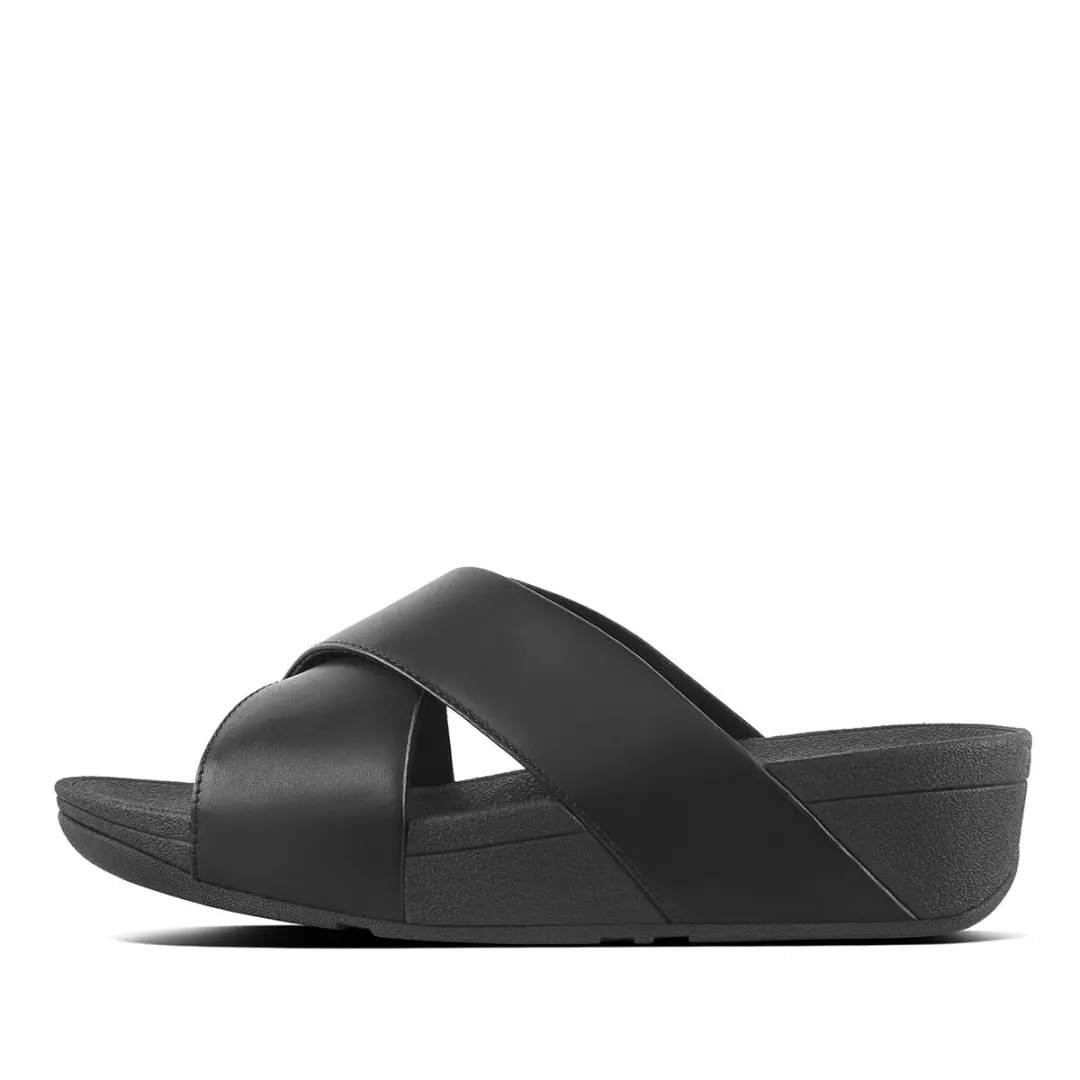FitFlop Lulu Cross Slide Sandalen - Zwart - afbeelding 6 van 6