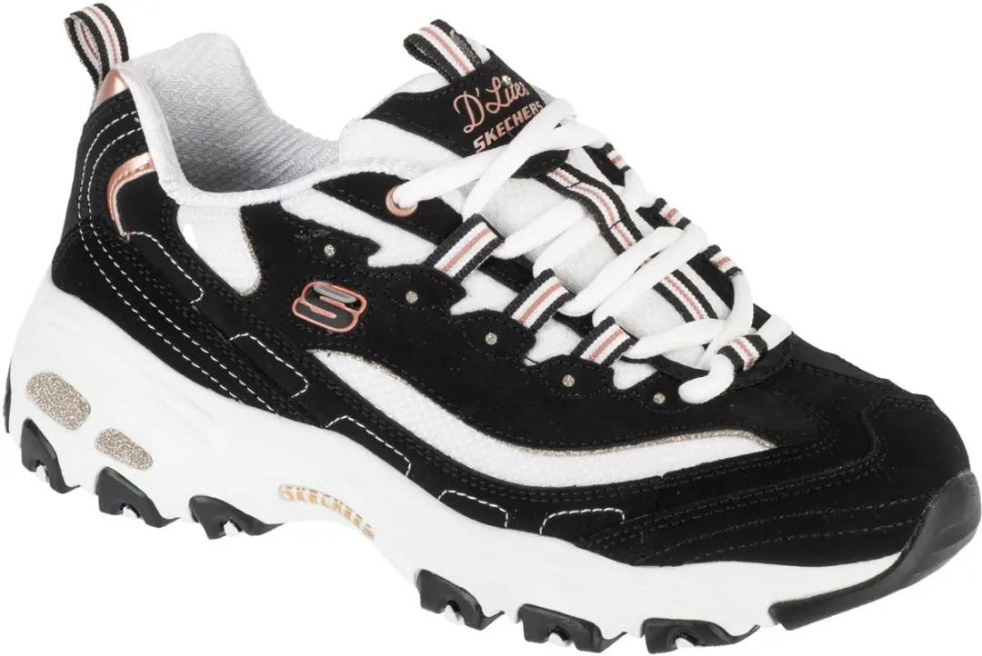 Skechers D'Lites Devoted Fan, Vrouwen, Zwart, Sneakers, maat: 36,5