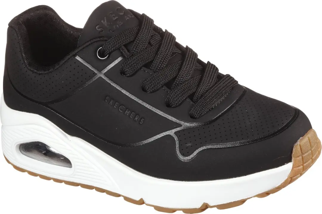 Skechers Uno-Stand On Air Jongens Sneakers - Zwart - afbeelding 3 van 6