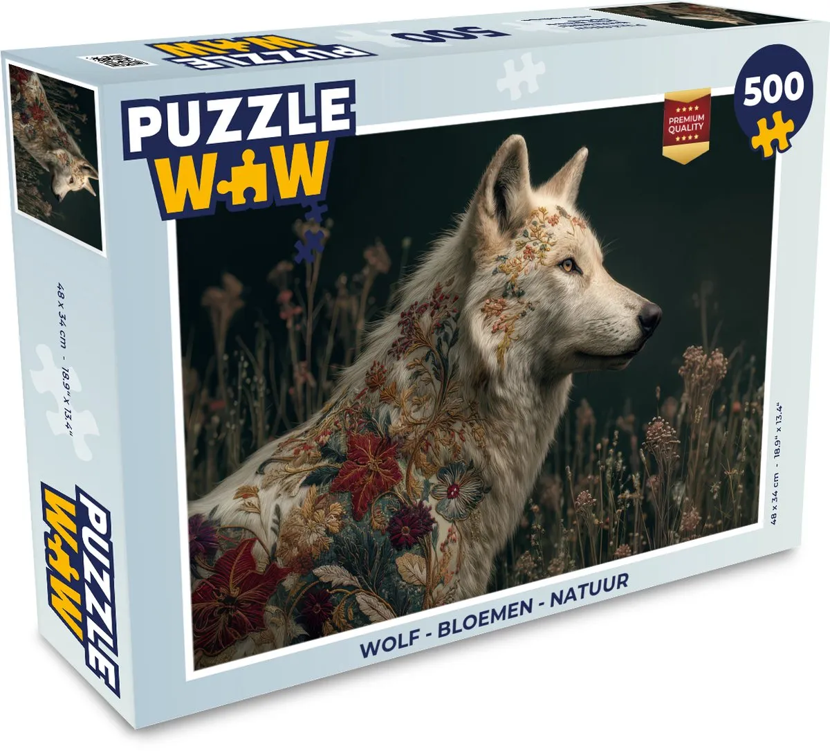 PuzzleWow Bloemen Legpuzzel 500 Stuks