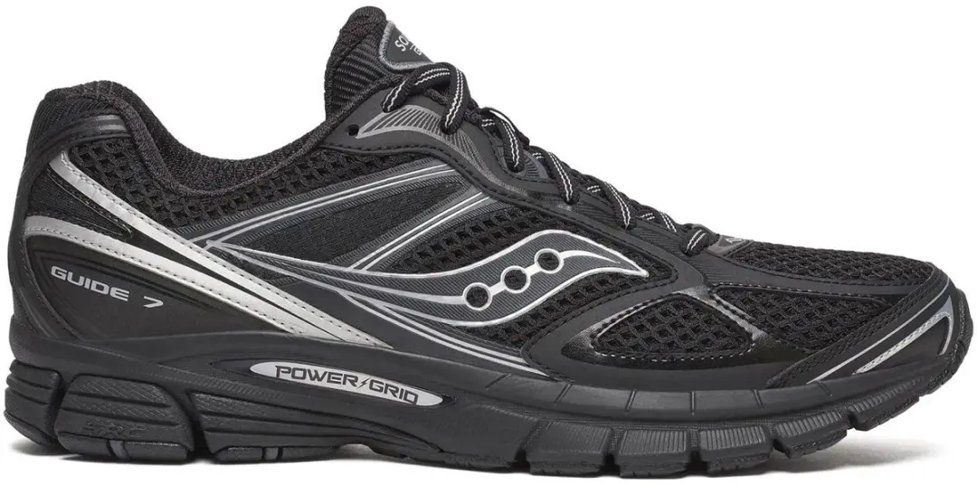 Saucony Guide 7 Sneakers - 44.5 - Zwart/Grijs - afbeelding 6 van 6
