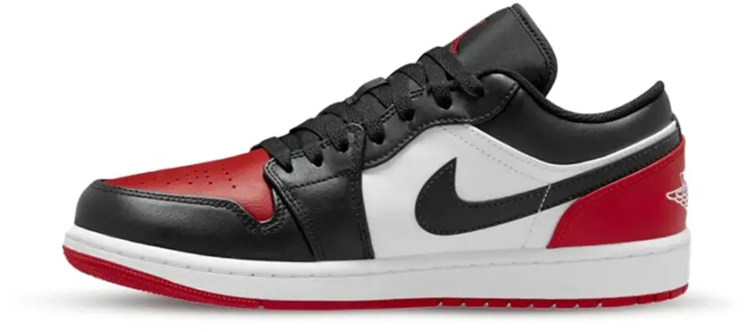 Nike Air Jordan 1 Low Sneakers - Grijs/Rood/Zwart - afbeelding 5 van 6