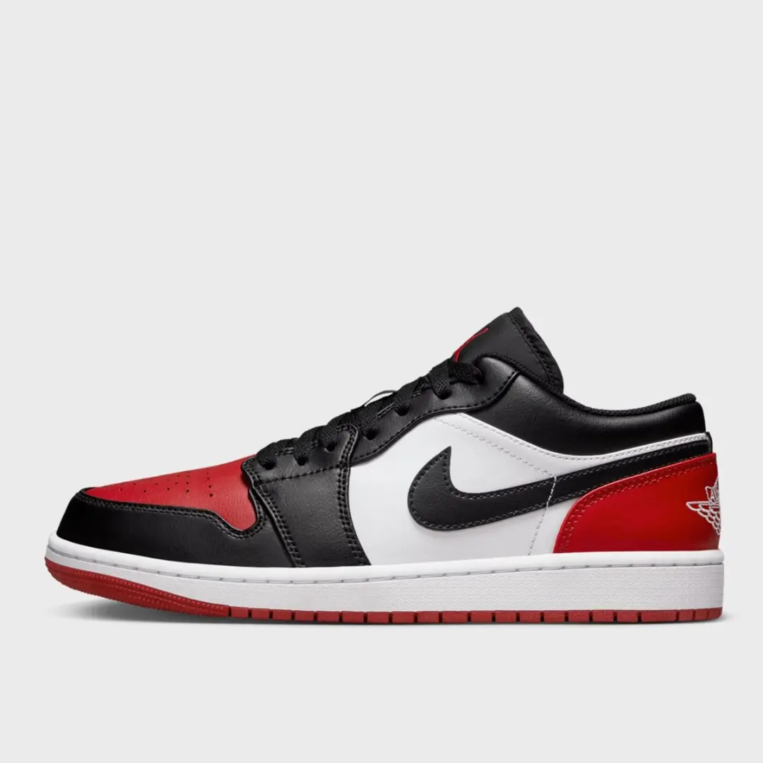 Nike Air Jordan 1 Low Sneakers - Grijs/Rood/Zwart - afbeelding 6 van 6