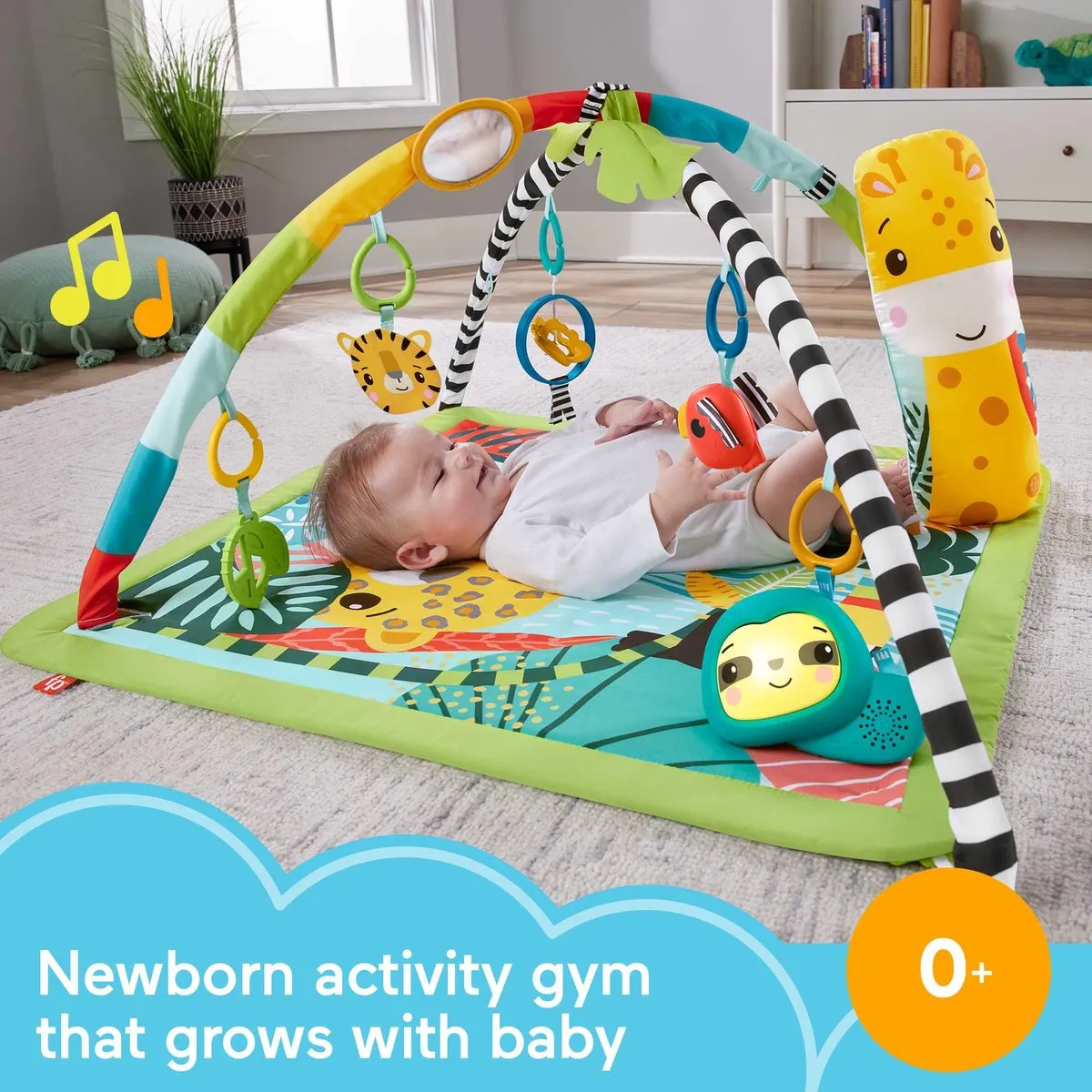 Fisher-Price Baby Gym 3-in-1 Jungle - 6 Speelelementen