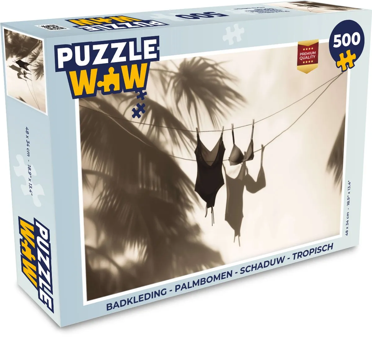 PuzzleWow Palmbomen Legpuzzel 500 Stuks - Tropisch