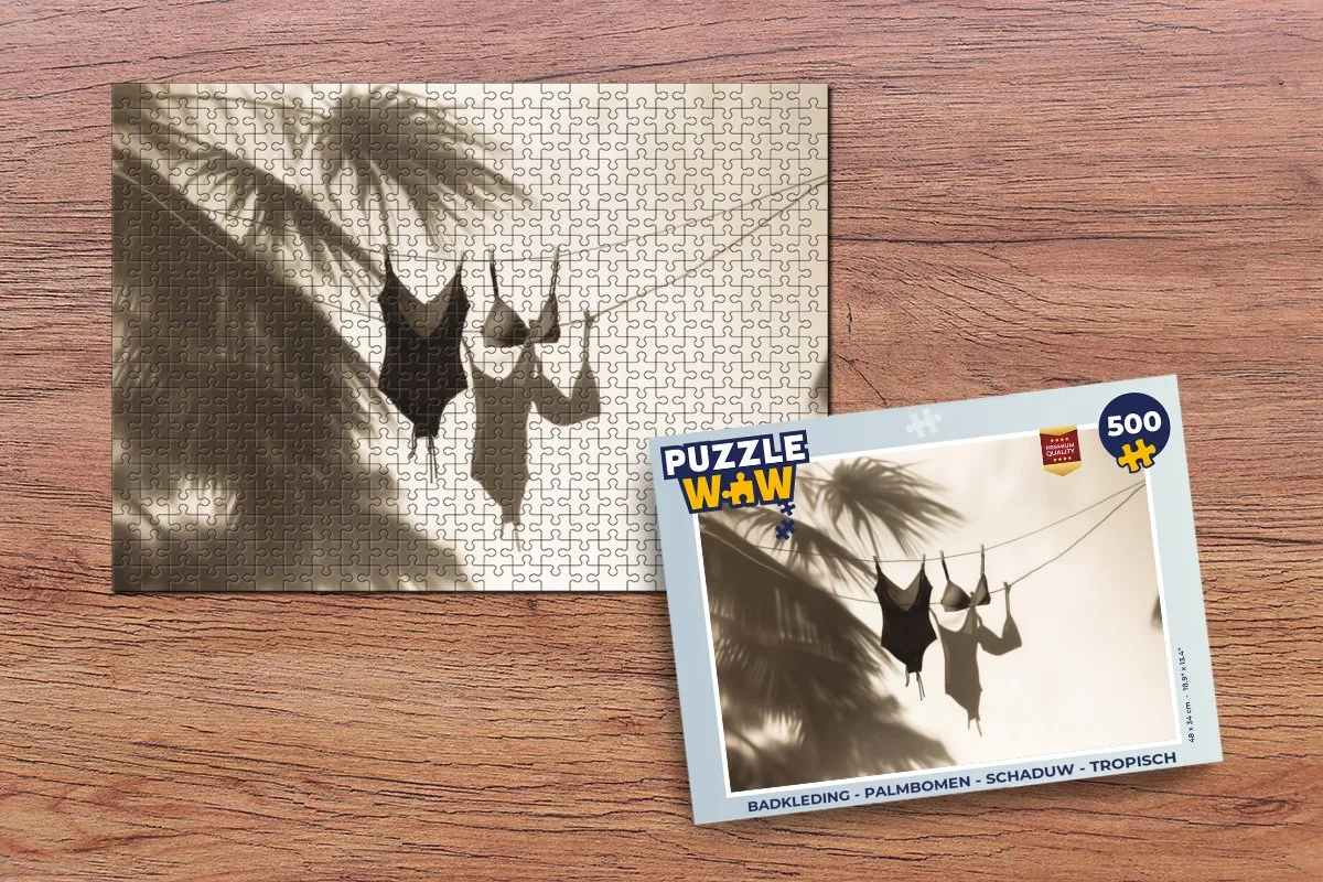 PuzzleWow Palmbomen Legpuzzel 500 Stuks - Tropisch