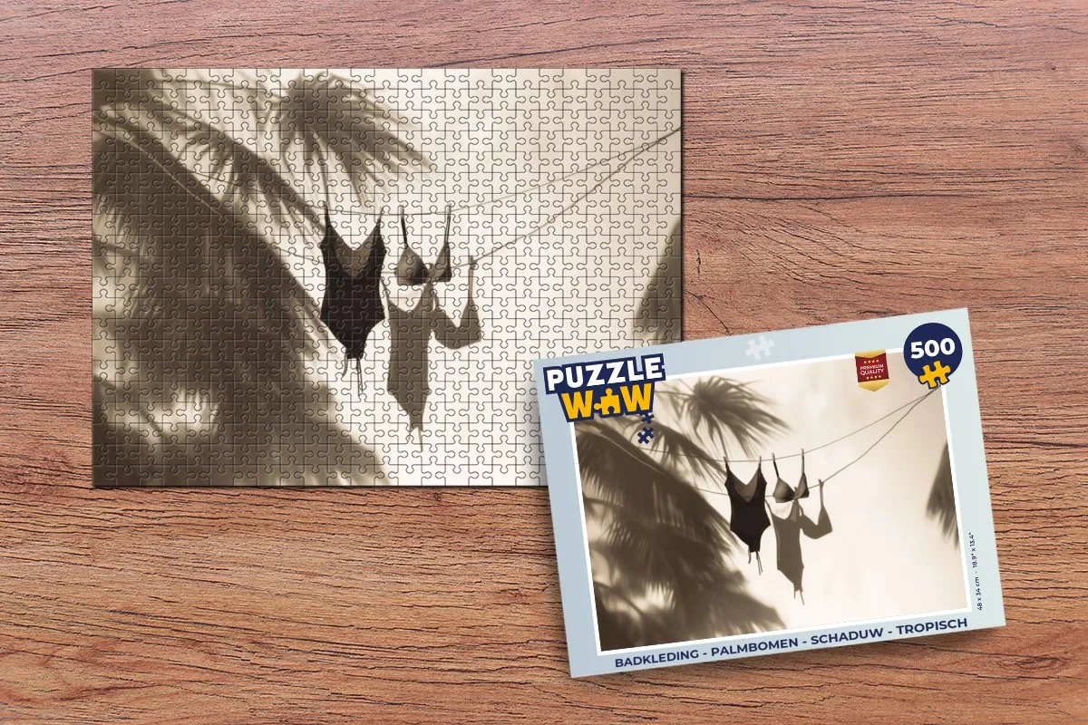 PuzzleWow Palmbomen Legpuzzel 500 Stuks - Tropisch