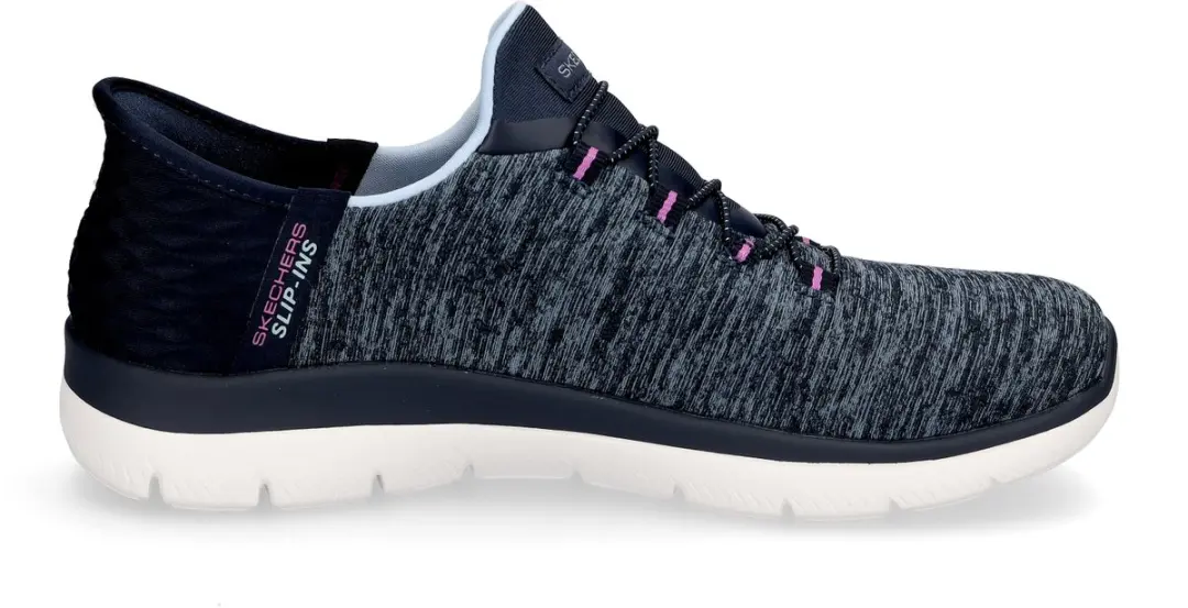 Skechers Slip-Ins Summits Dazzle Navy Sneakers - Blauw