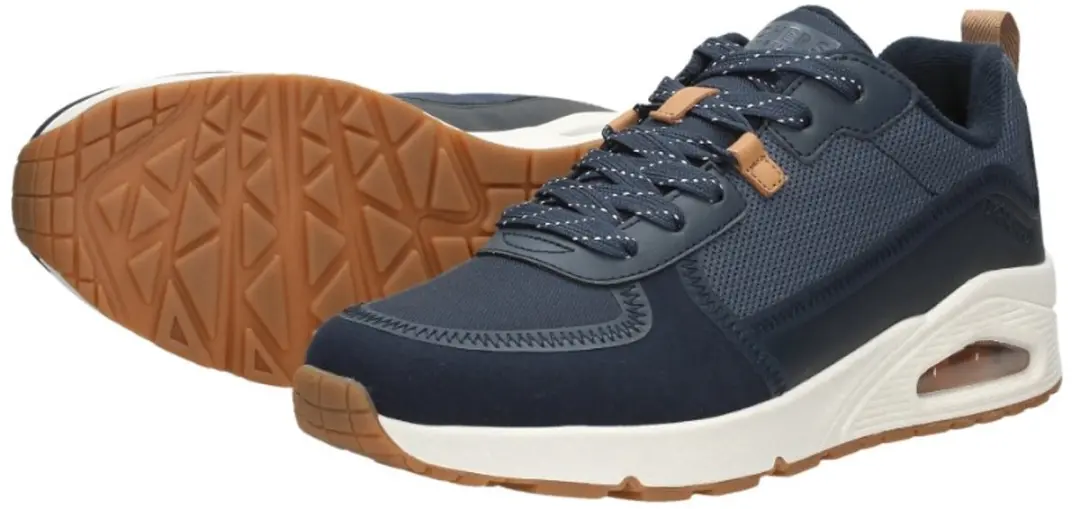 Skechers Uno Layover Heren Sneakers - Navy - afbeelding 6 van 6