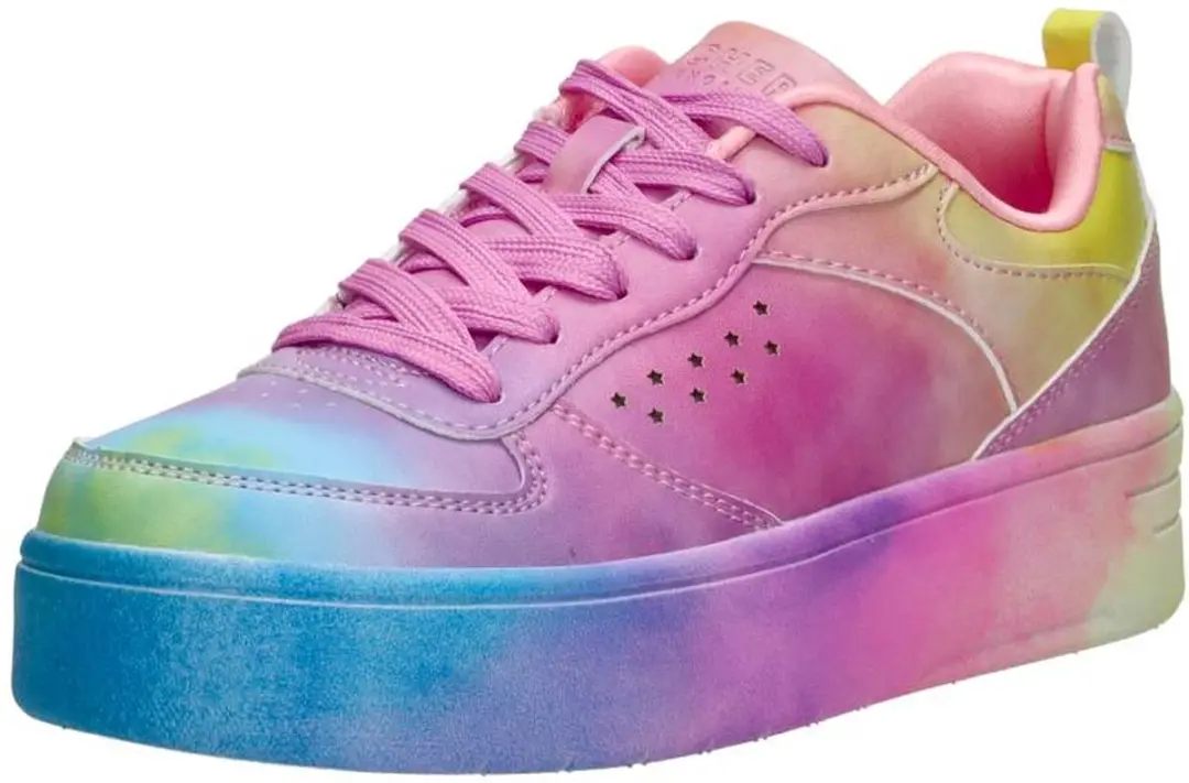 Skechers Court High Electric Remix Meisjes Sneakers - Multi - afbeelding 4 van 6