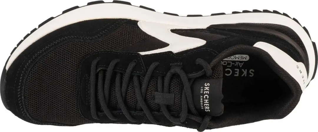 Skechers Fury Lace Low 183265-BKW Sneakers - Zwart
