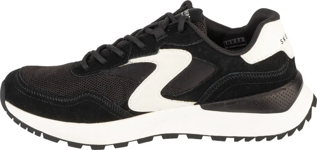 Skechers Fury Lace Low 183265-BKW Sneakers - Zwart
